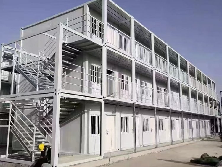 All-in-One Portable Container House | Temporary Living & Office Combined Building