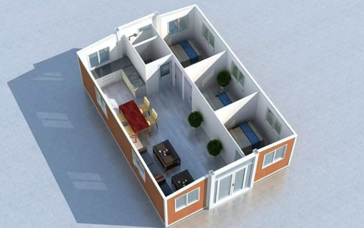 Two-Story Double-Wing Expandable Buildings Deployed in Seychelles for Local Commercial Use
